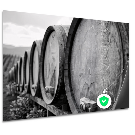 Houten Vaten Stilleven poster