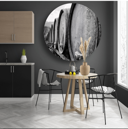 Houten Vaten Stilleven forex muurcirkel