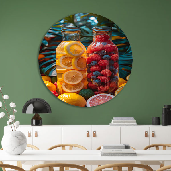 Fruitinfuus met Citroen en Bessen forex muurcirkel