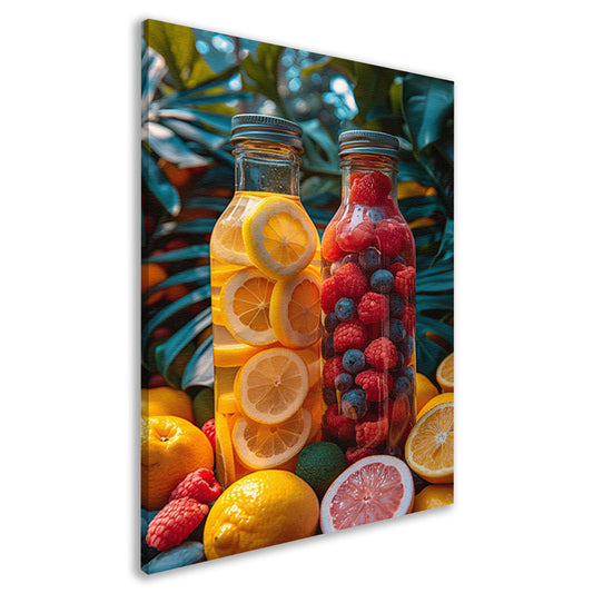 Fruitinfuus met Citroen en Bessen canvas