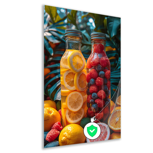 Fruitinfuus met Citroen en Bessen poster