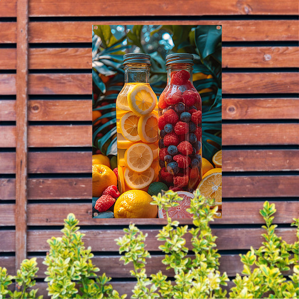 Fruitinfuus met Citroen en Bessen tuinposter