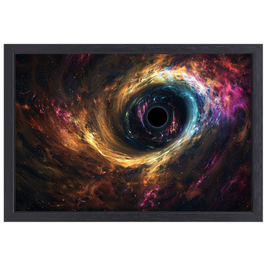 Zwart Gat in Sterrenstelsel canvas met baklijst