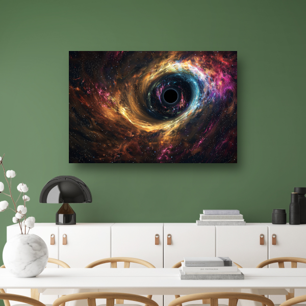 Zwart Gat in Sterrenstelsel canvas