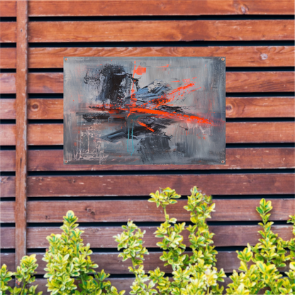 Zelfportret met Penseelstreken tuinposter