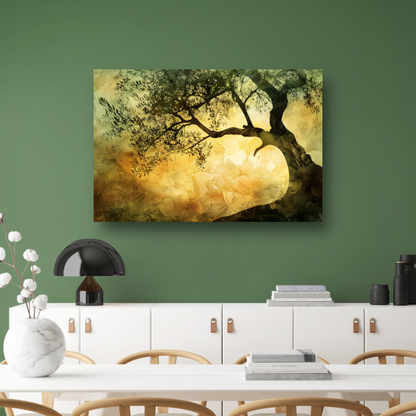 Zonnebloemenboom van Van Gogh poster