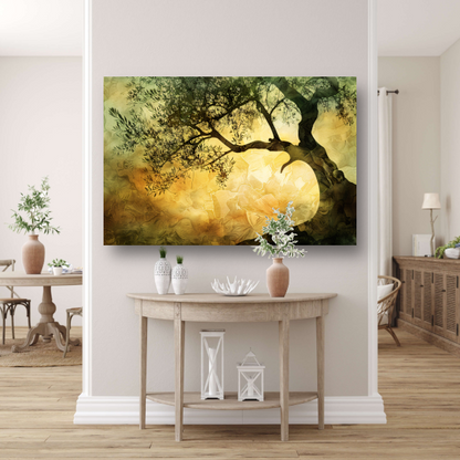 Zonnebloemenboom van Van Gogh poster
