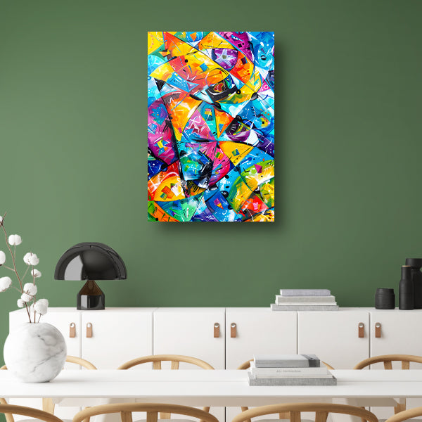 Abstract Kleuren Explosie canvas