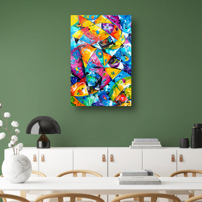 Abstract Kleuren Explosie canvas