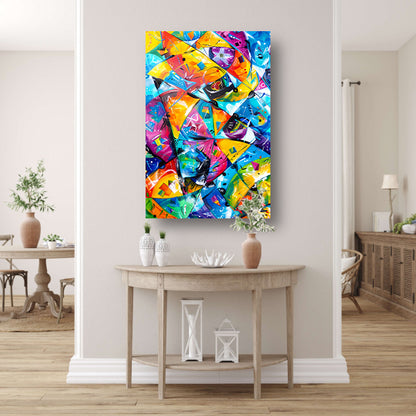 Abstract Kleuren Explosie canvas