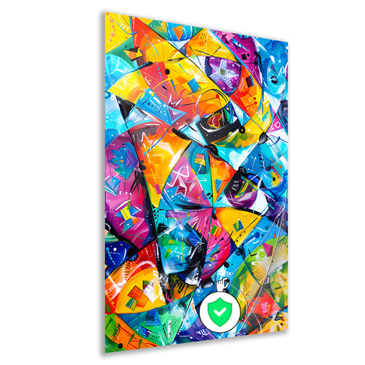 Abstract Kleuren Explosie poster