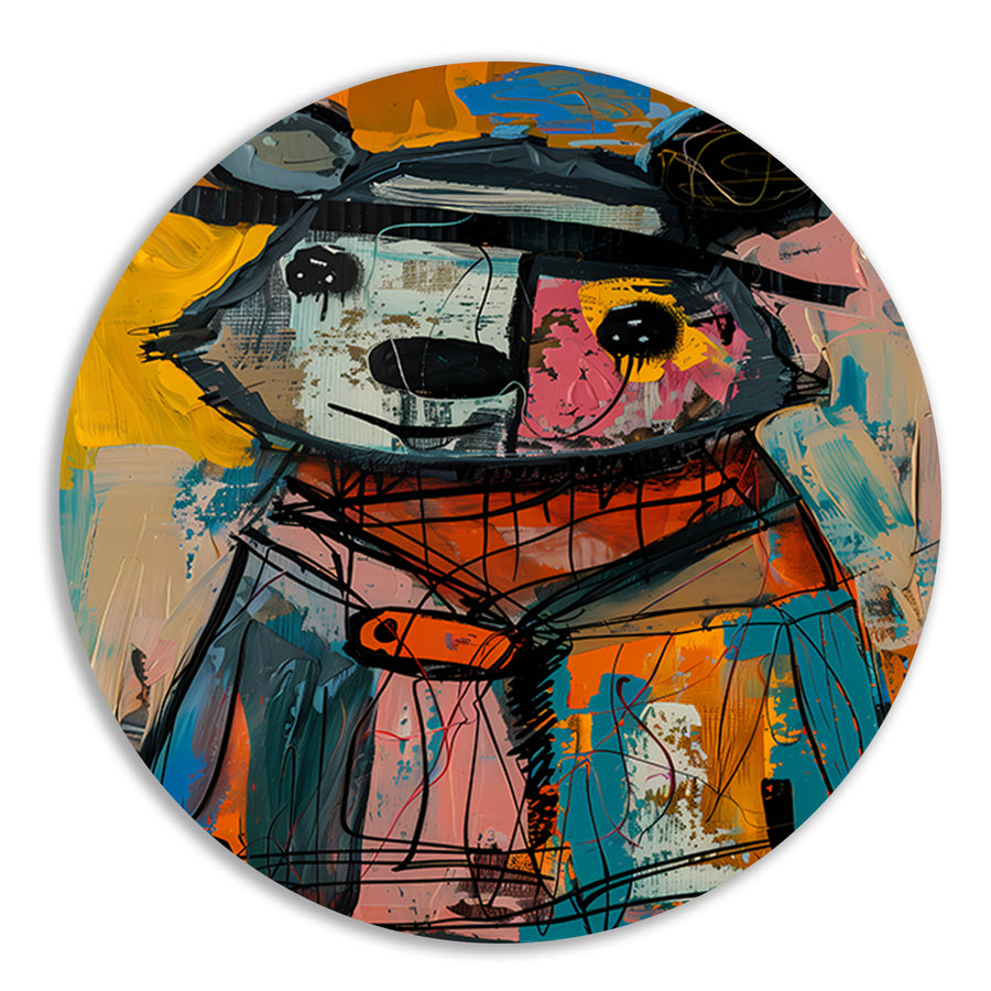 Abstract  van een Kleurrijk Beer forex muurcirkel