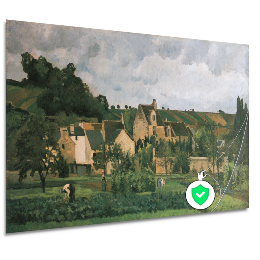 De Hermitage in Pontoise - Camille Pissarro poster