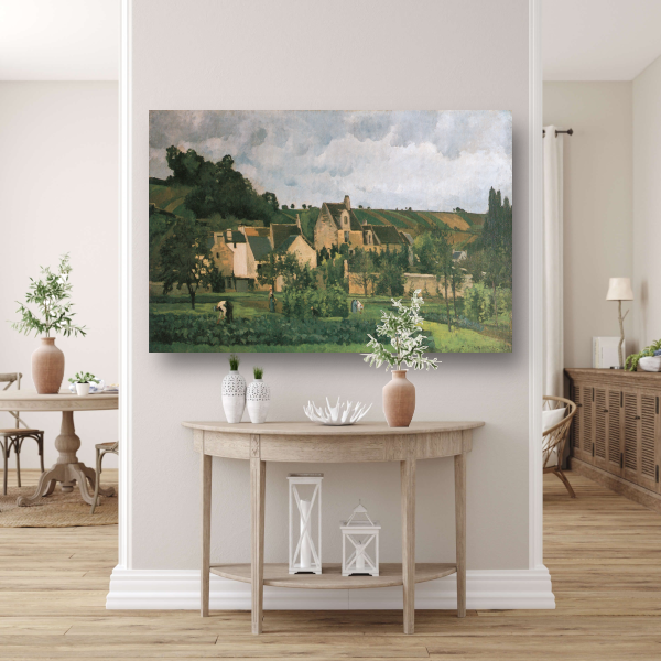 De Hermitage in Pontoise - Camille Pissarro poster