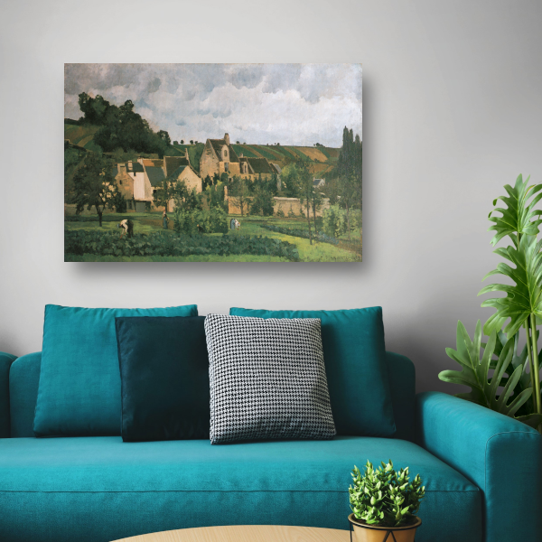 De Hermitage in Pontoise - Camille Pissarro poster
