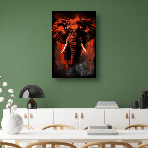 Minimalistische lijnencompositie in rood, blauw en geel Acrylglas