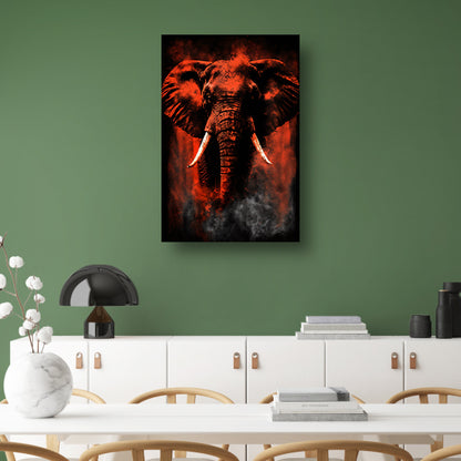 Minimalistische lijnencompositie in rood, blauw en geel Acrylglas