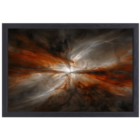 Sterrenhemel Abstractie canvas met baklijst