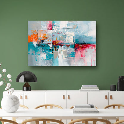 Abstracte kleurrijke moderne kunst op canvas canvas