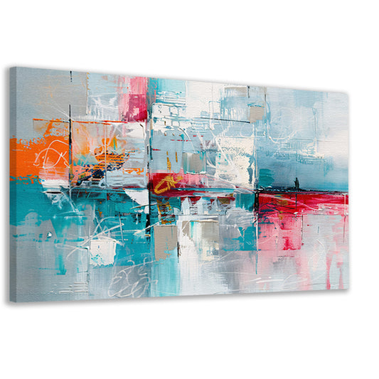 Abstracte kleurrijke moderne kunst op canvas canvas