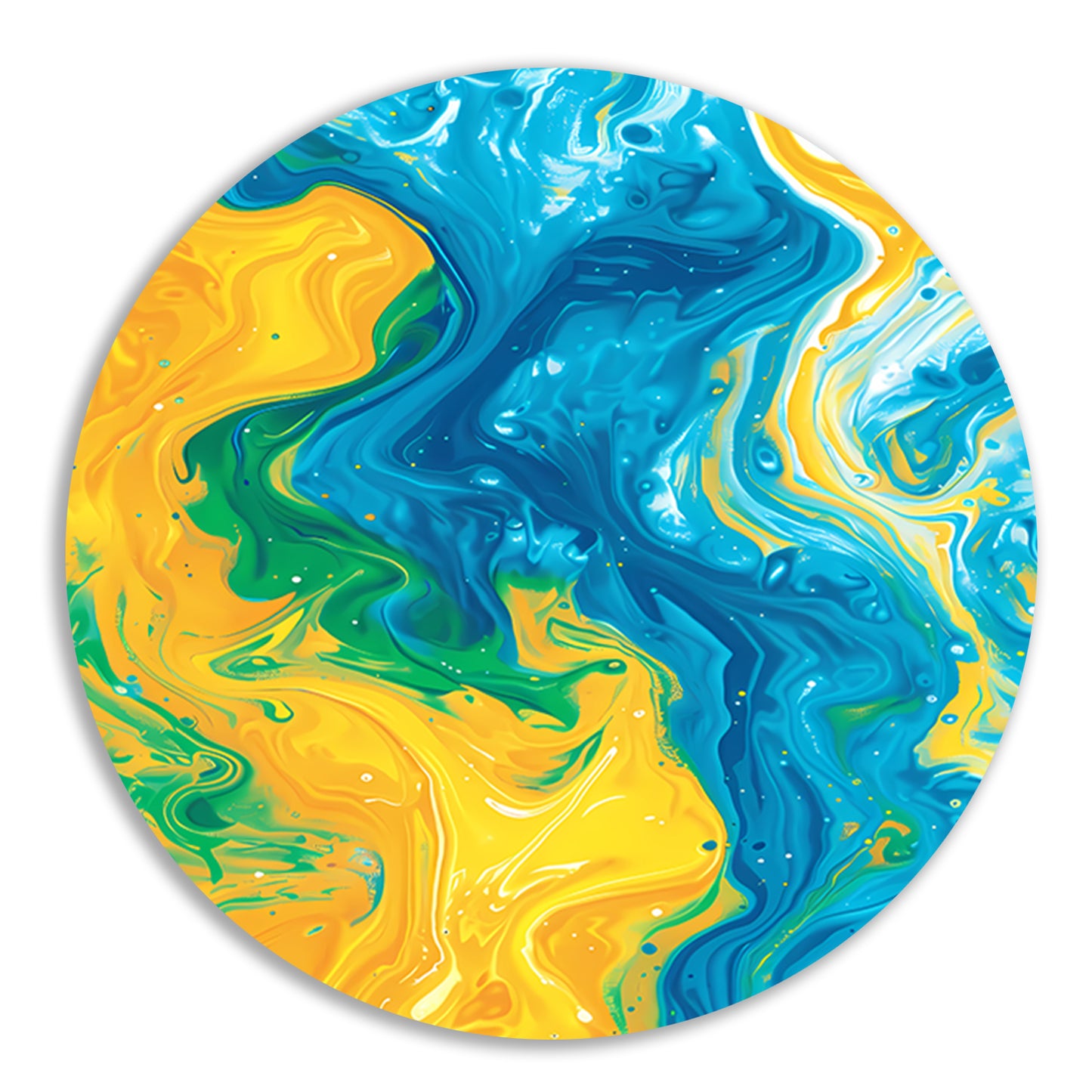 Abstract Kleurenexplosie in Beweging forex muurcirkel