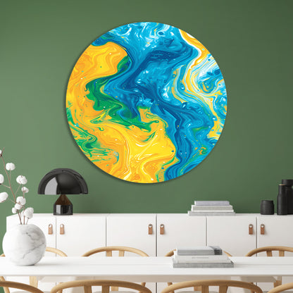 Abstract Kleurenexplosie in Beweging forex muurcirkel