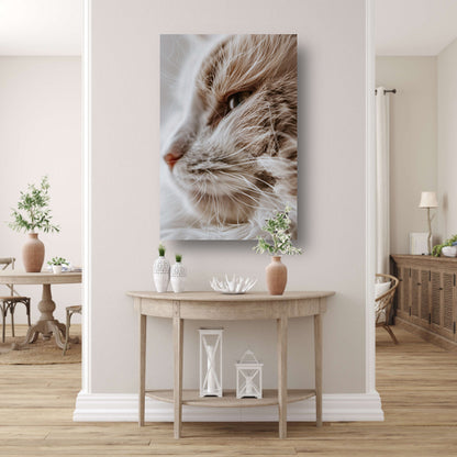 Close-up portret van een kat canvas