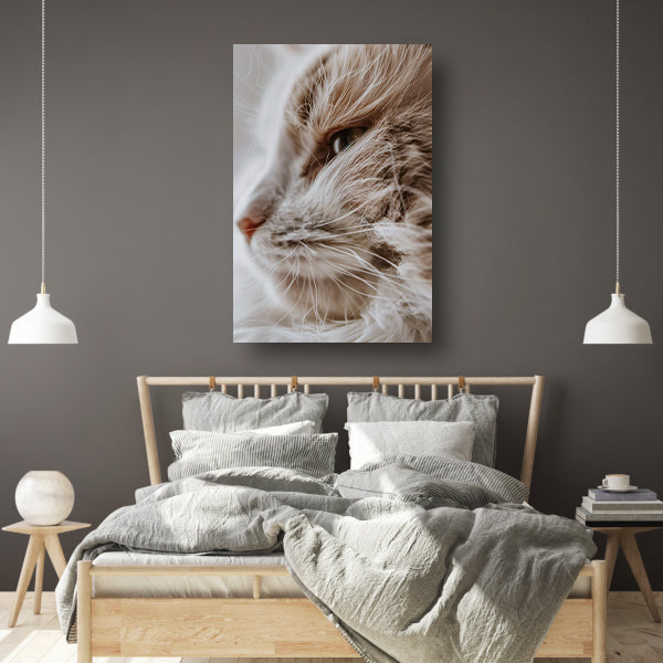 Close-up portret van een kat canvas