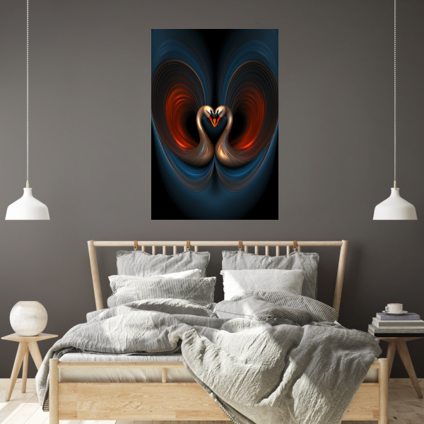 Dans van Zwanen in Kleurrijk Licht Acrylglas