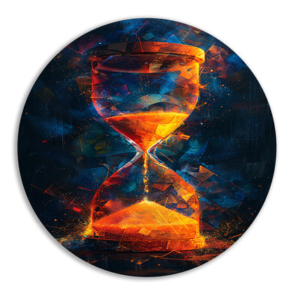 Abstract Zandloper Explosie forex muurcirkel