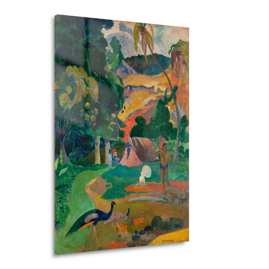 Matamoe (Dood), Landschap met pauwen - Paul Gauguin Acrylglas