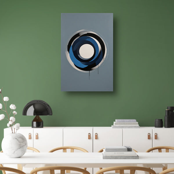 Minimalistische Abstracte Cirkels in Monochrome Tinten canvas