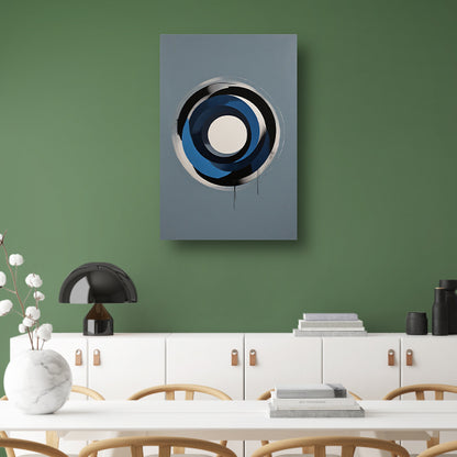 Minimalistische Abstracte Cirkels in Monochrome Tinten canvas