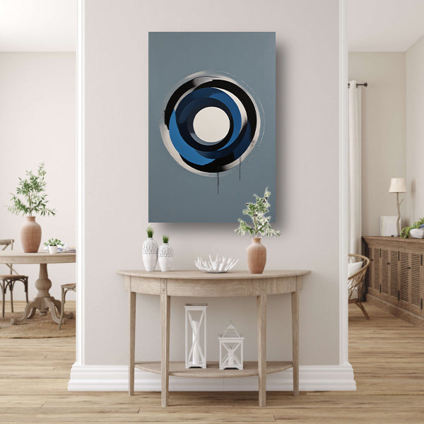 Minimalistische Abstracte Cirkels in Monochrome Tinten canvas