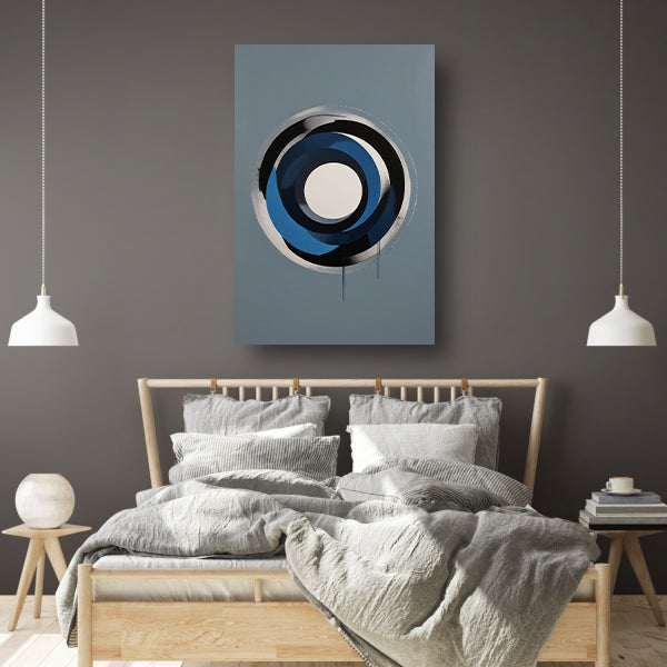 Minimalistische Abstracte Cirkels in Monochrome Tinten canvas