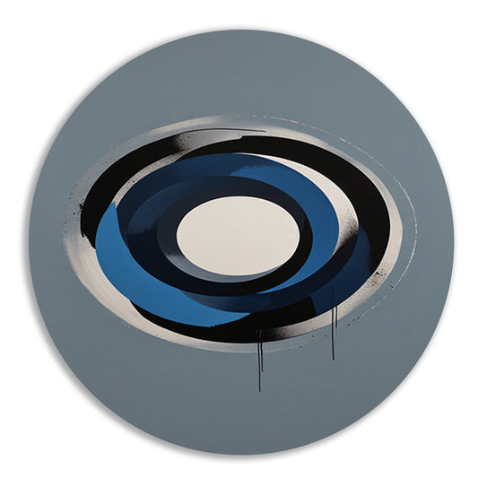Minimalistische Abstracte Cirkels in Monochrome Tinten forex muurcirkel