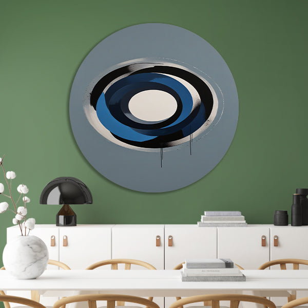 Minimalistische Abstracte Cirkels in Monochrome Tinten forex muurcirkel