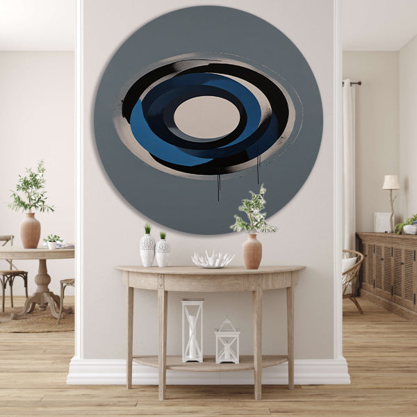 Minimalistische Abstracte Cirkels in Monochrome Tinten forex muurcirkel