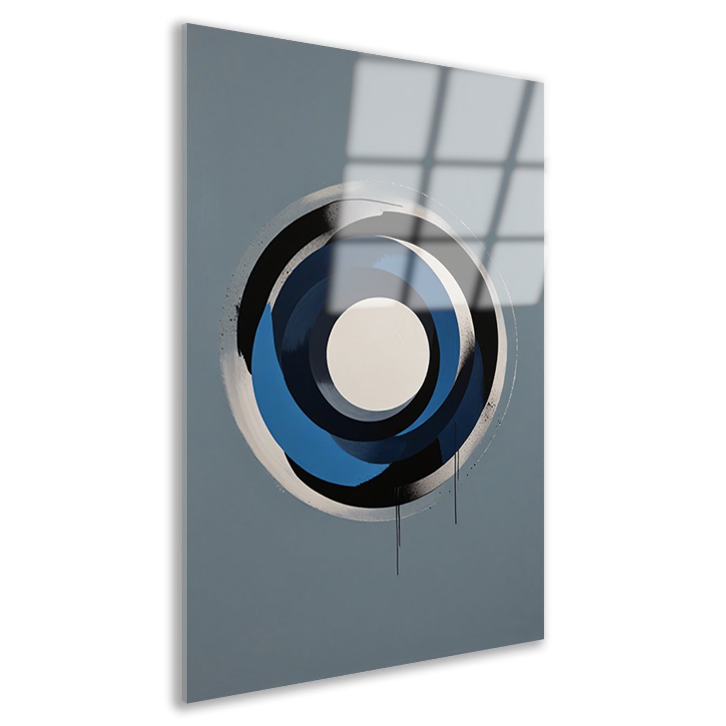 Minimalistische Abstracte Cirkels in Monochrome Tinten acrylglas