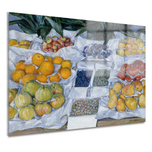 Fruit weergegeven op een standaard - Gustave Caillebotte acrylglas