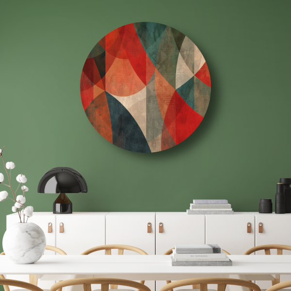 Primaire Kleuren Cirkels aluminium muurcirkel