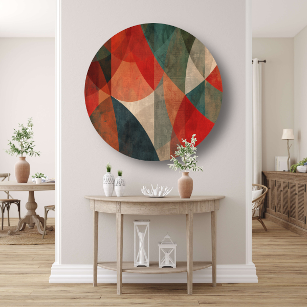 Primaire Kleuren Cirkels aluminium muurcirkel