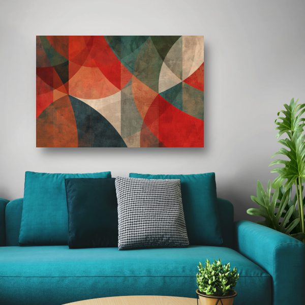 Primaire Kleuren Cirkels canvas