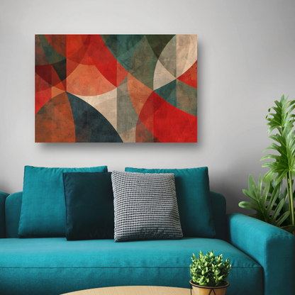 Primaire Kleuren Cirkels canvas