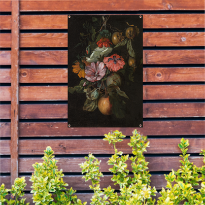 Festoen van vruchten en bloemen - Rachel Ruysch tuinposter