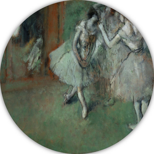 Een groep dansers - Edgar Degas aluminium muurcirkel