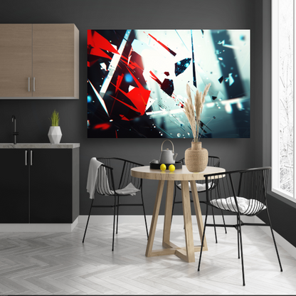 Gebroken glas abstract poster