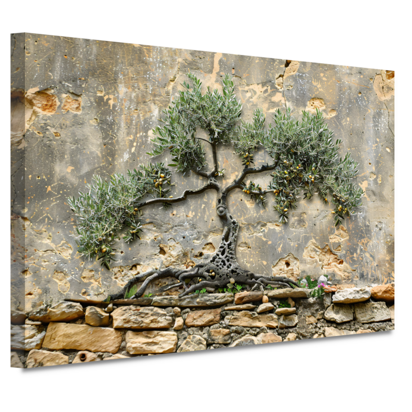 Bonsai muurdecoratie canvas