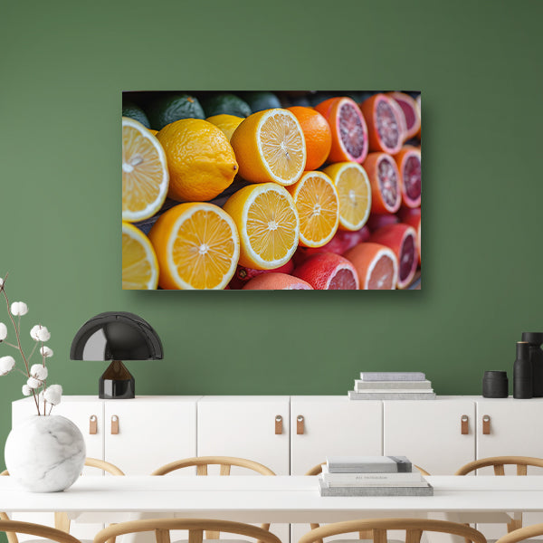 Citrusvruchtenstilleven canvas