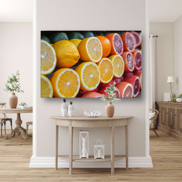 Citrusvruchtenstilleven canvas